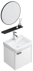 Set mobilier de baie cu lavoar Molly 40cm White