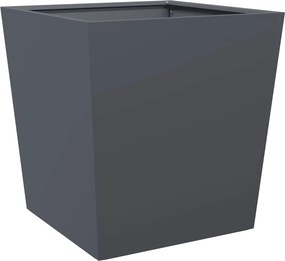vidaXL Jardinieră de grădină, antracit, 50x50x50 cm, oțel