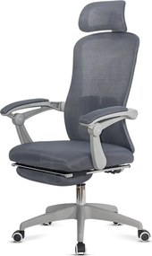 Scaun ergonomic OFF 430 gri, suport picioare și rabatare 135°