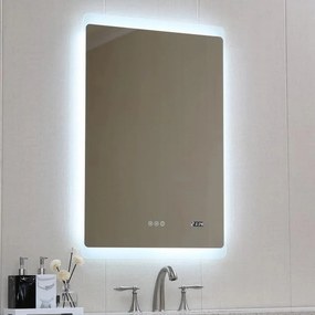 Oglinda cu iluminare LED si dezaburire Inter Ceramic dreptunghiulara 60x90 cm