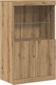 vidaXL Bufet LED Maro 60 x 37 x 100 cm Lemn compozit