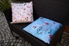 Perna de exterior FLORILO 45x45 cm, albastru