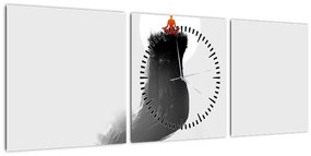 Tablou - Meditație în vârf (cu ceas) (90x30 cm)