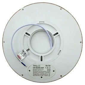 Plafonieră LED 18W, 230V, 3000/4000/6500K, Ø23 cm, maro
