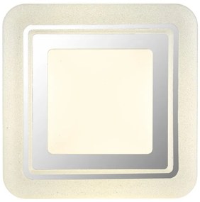 Plafoniera LED alba cu plastic sparkle MARCIA