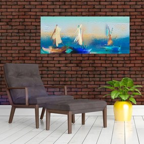 Tablou - Peisaj pictură, pictură (120x50 cm)