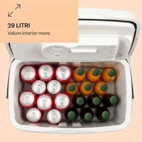 Klarstein BeerBelly 29, cutie de răcire electrică, funcție de răcire și păstrare a căldurii, port USB, mod ECO
