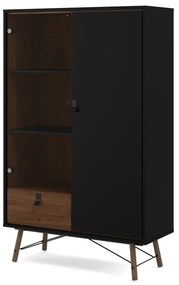 Vitrină Tvilum Ry, negru