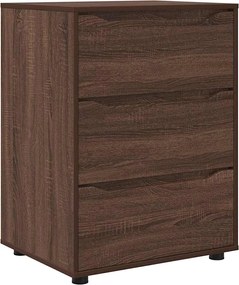 vidaXL Dulap de depozitare Stejar închis 60 x 48 x 81 cm Lemn compozit
