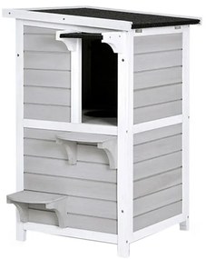 Cusca pisica cu 2 nivele