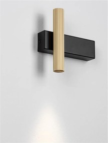 Aplica Spot LED stil minimalist PARON negru/auriu, NVL-9060242