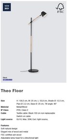 Lampadar design modern THEO 2112654003 NL