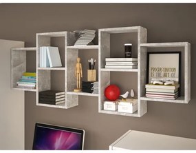 Etajeră de perete TRIO 65x161 cm gri