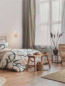 Aplica de perete boho style design natural Fado natur/ alb