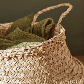 Coș de depozitare Compactor tricotat din iarbă demare Belly, 35 x 32 cm, natural, M