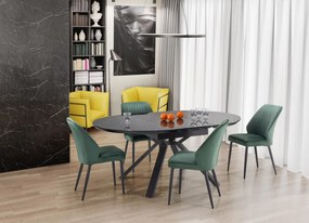Set masa extensibila Vertigo 130-180 cm + 4 scaune K432 verde