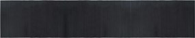 vidaXL Covor dreptunghiular, negru, 60x300 cm, bambus