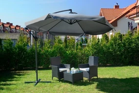 Umbrelă de gradină pliabilă 350cm Grey