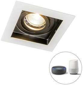 Spot integrat inteligent alb cu WiFi GU10 reglabil - Carree