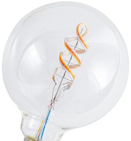 Becuri LED inteligente E27 reglabile G125 RGBW luminoase 4W 250lm 2700K