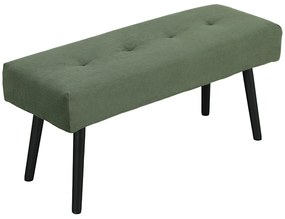 HOMCOM Bancă banca la capat de pat căptușită din catifea cotelată și picioare din oțel negru suport 220 kg 100 x 36 x 45 cm verde | Aosom Romania
