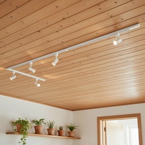 Sistem de șine modern cu 5 spoturi monofazate alb - Jeany