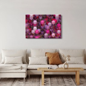 Tablou - Cuburi violet (90x60 cm)