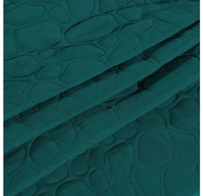 Cuvertura de pat turcoaz cu model STONE Dimensiuni: 200 x 220 cm