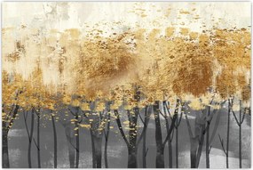 Tablou - Copaci aurii (90x60 cm)