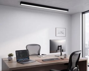 LED Aplicat/pandantiv pe cablu LED/44W/230V 6000K 120 cm negru