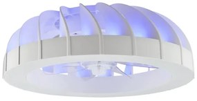 Ventilator LED RGBW de tavan cu lumină Brilliant FANORA LED/30W/230V + telecomandă