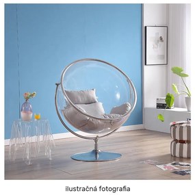 Fotoliu balansoar suspendat Belgica 2 (transparent + auriu + gri) . 1116273