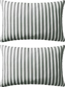 vidaXL Perne de exterior, 2 buc., gri, 60 x 40 cm, imprimeu dungi