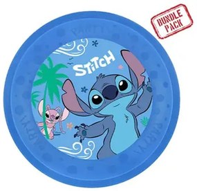 Disney Lilo și Stitch Angel Set farfurii plate din plastic micro premium, 4 bucăți, 21 cm