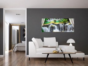 Tablou - Privire la cascade magice (120x50 cm)