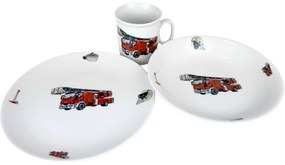 Thun Set de masă pentru copii din 3 piese Pompieri