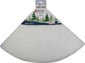 Husa pentru suport brad de Craciun WHITE WINTER 100 cm, alb