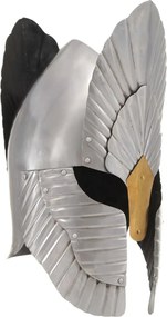vidaXL Coif cavaler medieval, fantezie, jocuri roluri, argintiu, oțel
