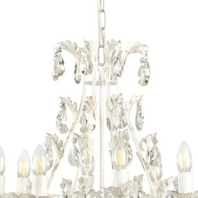 ONLI - Candelabru pe lanț BOTTE 8xE14/6W/230V alb