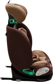 Scaun Auto cu Isofix Baby Care™ HD18, Cu rotire 360 grade, Omologare R-129 i-Size, 0-36 kg, Tetiera reglabila, Transformabil in scoica auto, Sistem