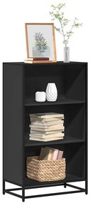 vidaXL Dulap cu cărți negru 60x35x107,5 cm lemn prelucrat