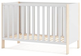 Pătuț alb/în culoare naturală 60x120 cm Esteban – Marckeric