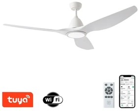 ZEVENTI - Ventilator de tavan URBINO LED/20W/230V Wi-Fi Tuya, alb + telecomandă