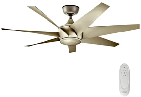 Ventilator de tavan Kichler KLF-LEHR2-54-AS LEHR d. 137 cm IP44 + telecomandă