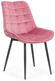 RESIGILAT - Scaune living din catifea BUC 206 roz