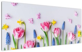 Tablou - Flori de primăvară (120x50 cm)