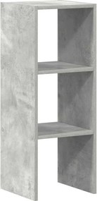 vidaXL Bibliotecă stivuabilă Gri Beton 30x30x80 cm Lemn prelucrat