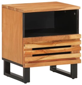 vidaXL Noptieră, 40x34x46 cm, lemn masiv de acacia