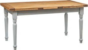 Masa extensibila, L160(290) 90 H80 cm, natur gri antic, lemn masiv