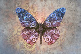 Tablou - Fluture steampunk (90x60 cm)